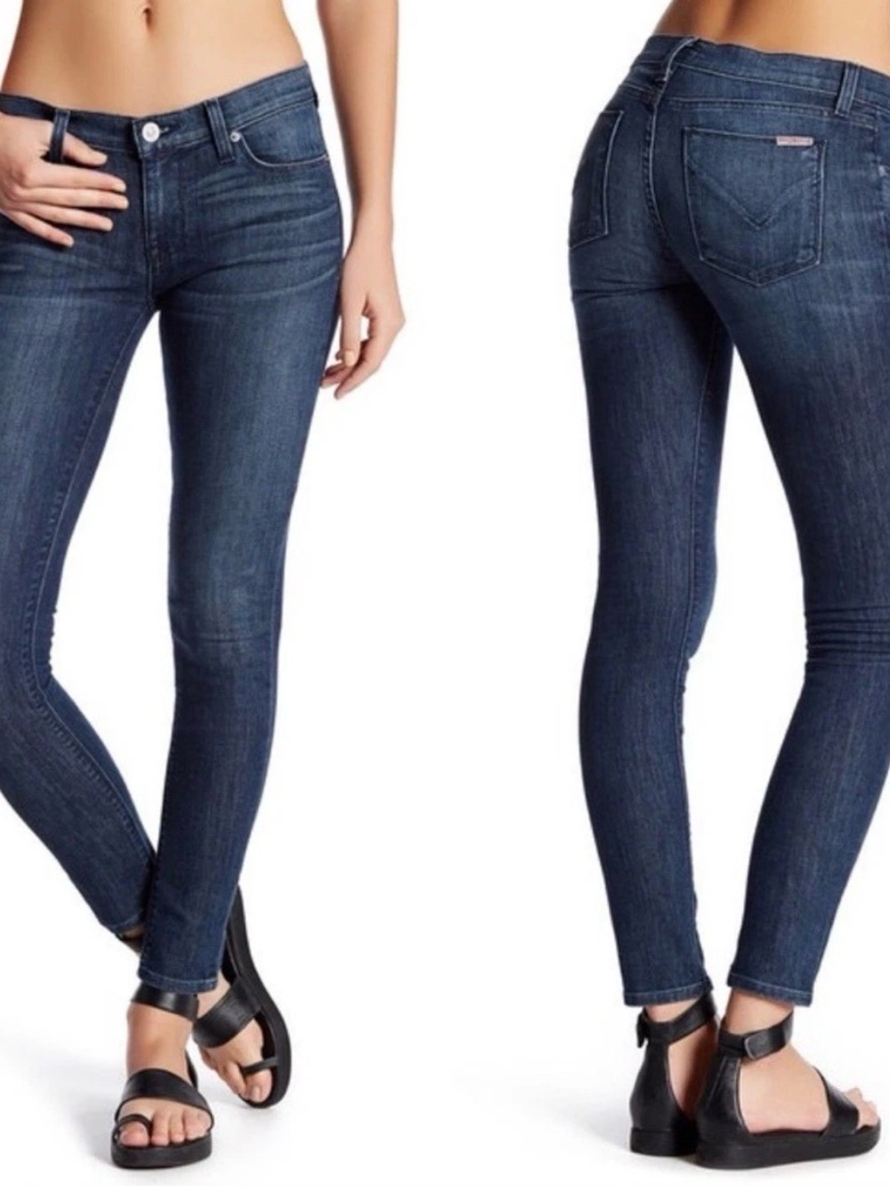 Hudson Jeans Dark Indigo Skinny Stretch Denim